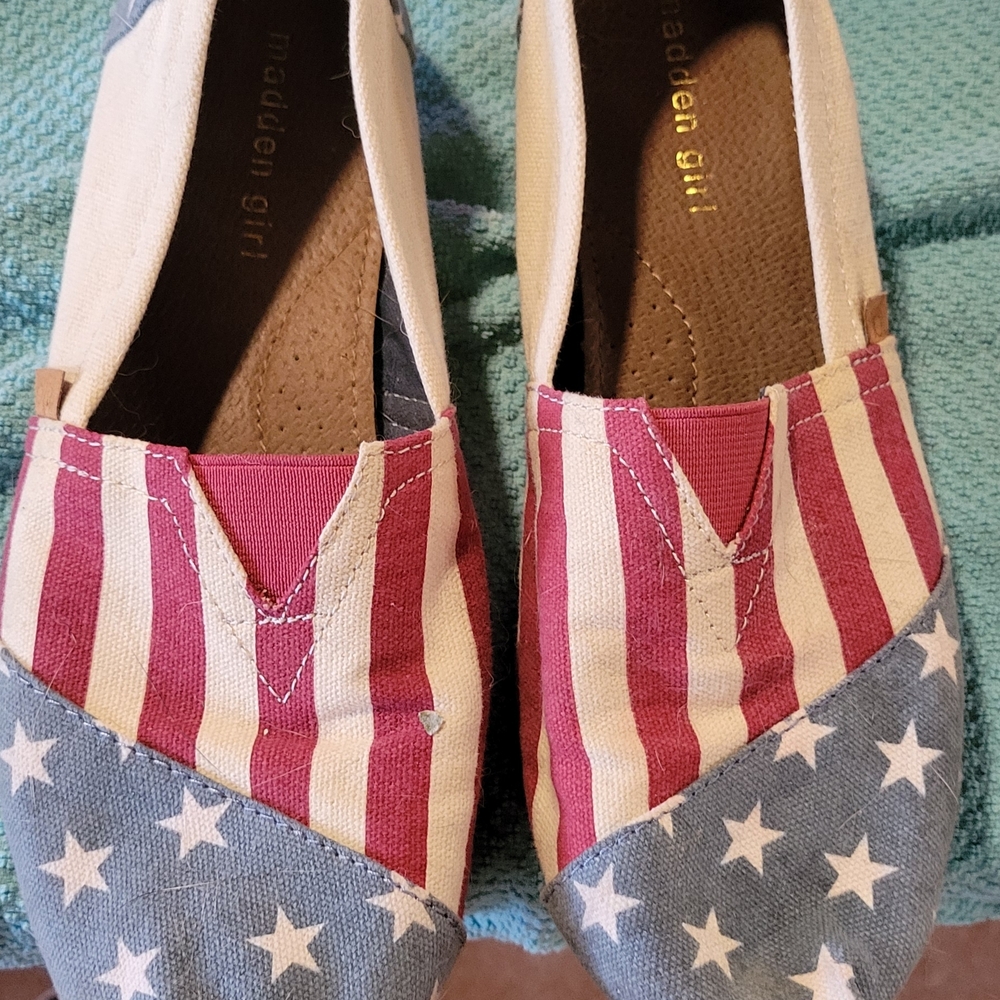 Madden Girl American Flag Slip-On Shoes